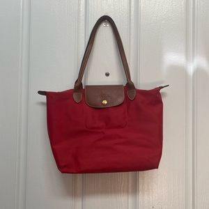 Red Longchamp Tote